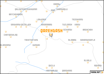 map of Qareh Dāsh