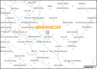 map of Qareh Kheẕer