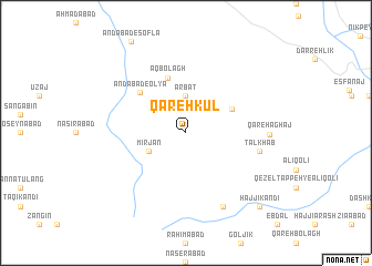 map of Qareh Kūl