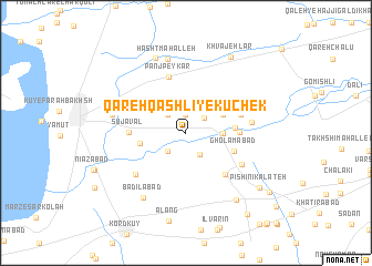 map of Qareh Qāshlī-ye Kūchek