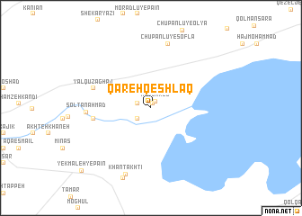 map of Qareh Qeshlāq