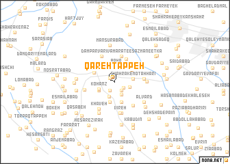 map of Qareh Tappeh