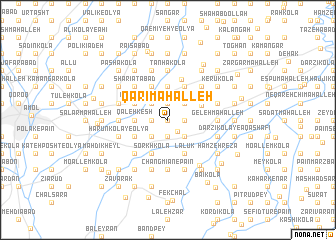 map of Qārī Maḩalleh