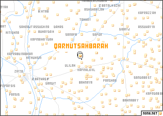 map of Qarmūţ Şahbarah