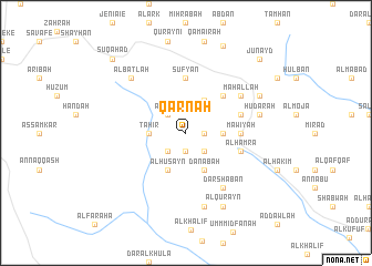 map of Qarnah