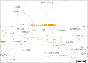 map of Qārrat al Ḩabā