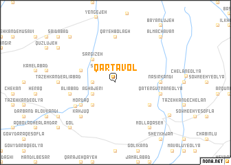 map of Qarţāvol