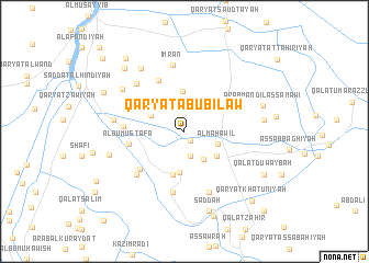 map of Qaryat Abū Bilāw