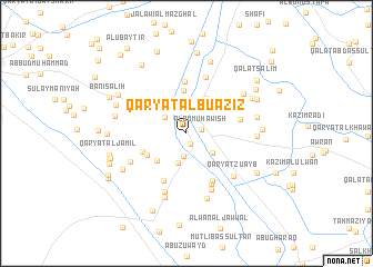 map of Qaryat Ālbū ‘Azīz