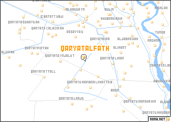 map of Qaryat al Fatḩ