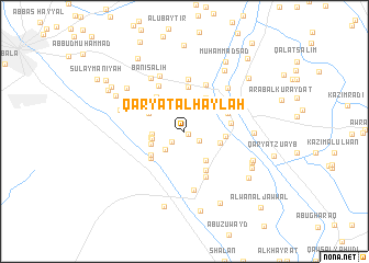 map of Qaryat al Ḩaylah
