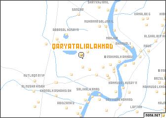 map of Qaryat ‘Alī al Aḩmad