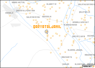 map of Qaryat al Jamīl