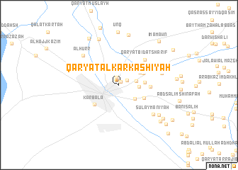 map of Qaryatal Karkāshīyah