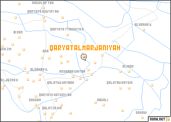 map of Qaryat al Marjānīyah