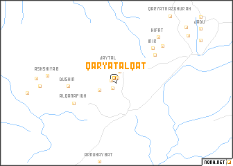 map of Qaryat al Qaţ‘