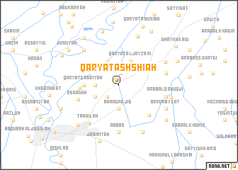map of Qaryat ash Shī‘ah