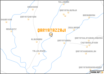 map of Qaryat az Zājī
