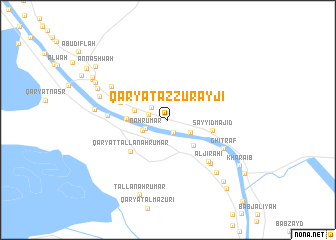 map of Qaryat az Zurayjī