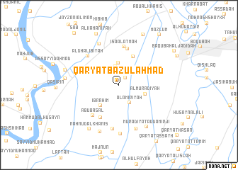 map of Qaryat Bāzūl Aḩmad