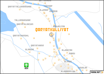 map of Qaryat Kūllīyat