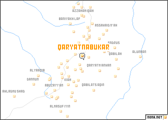 map of Qaryat Nābūkar