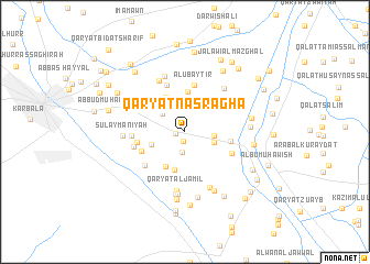 map of Qaryat Nāşr Āghā