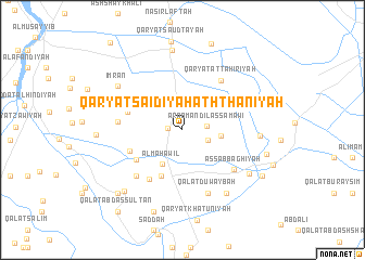 map of Qaryat Sa‘īdīyah ath Thānīyah