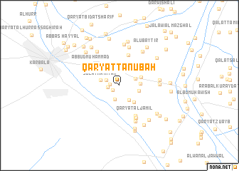 map of Qaryat Ţanūbah