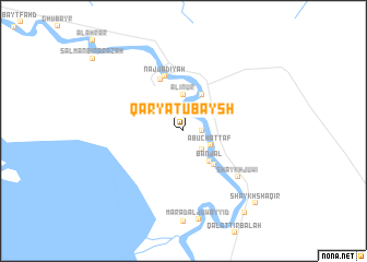 map of Qaryat ‘Ubaysh