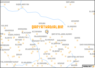 map of Qaryat Wādī al Biʼr