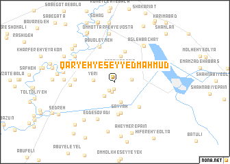 map of Qaryeh-ye Seyyed Maḩmūd