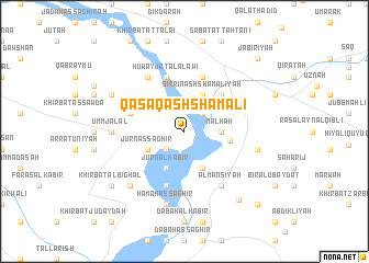 map of Qaşaq ash Shamālī