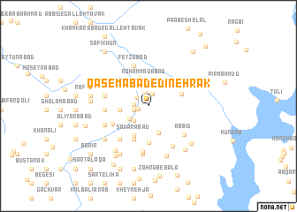 map of Qāsemābād-e Dīneh Rāk