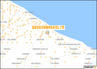 map of Qāsemābād-e ‘Olyā