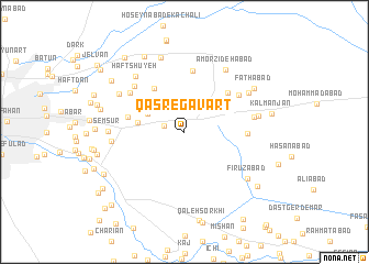 map of Qaşr-e Gavart