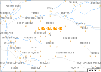 map of Qaşr-e Qajar
