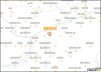 map of Qaşrīk