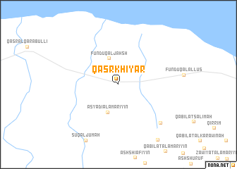 map of Qaşr Khiyār