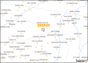 map of Qaşrūk
