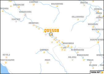 map of Qaşşāb