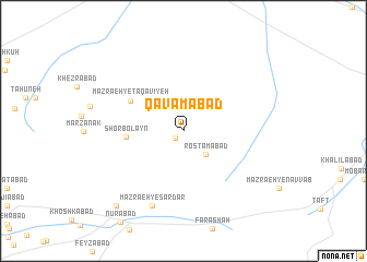 map of Qavāmābād