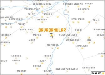 map of Qavāq ‘Amūlar