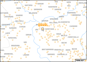 map of Qawāl