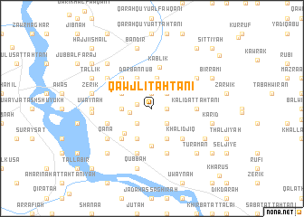 map of Qawjlī Taḩtānī