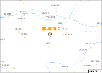 map of Qāwunīlā