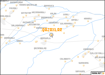 map of Qazaxlar