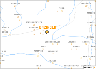 map of Qāẕī Kolā