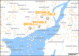 map of Qāziwāla