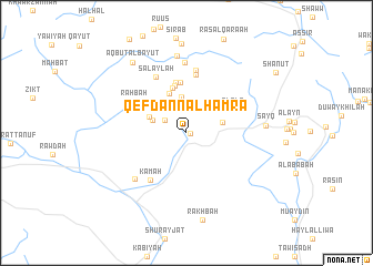 map of Qef Dann al Ḩamrāʼ
